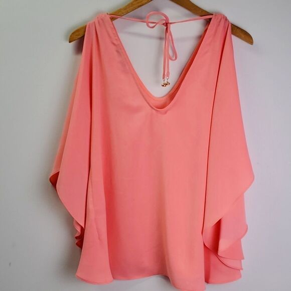 Trina Turk Haipo Top Coral Size Small - Picture 7 of 7